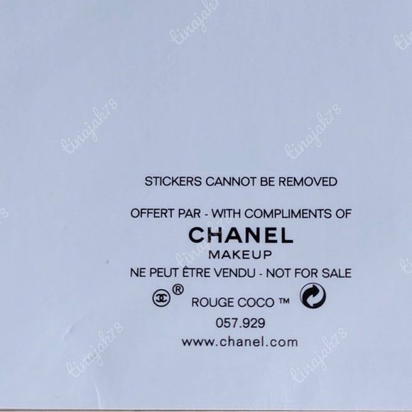 New Chanel Coco Rouge Stickers - Picture 2 of 3
